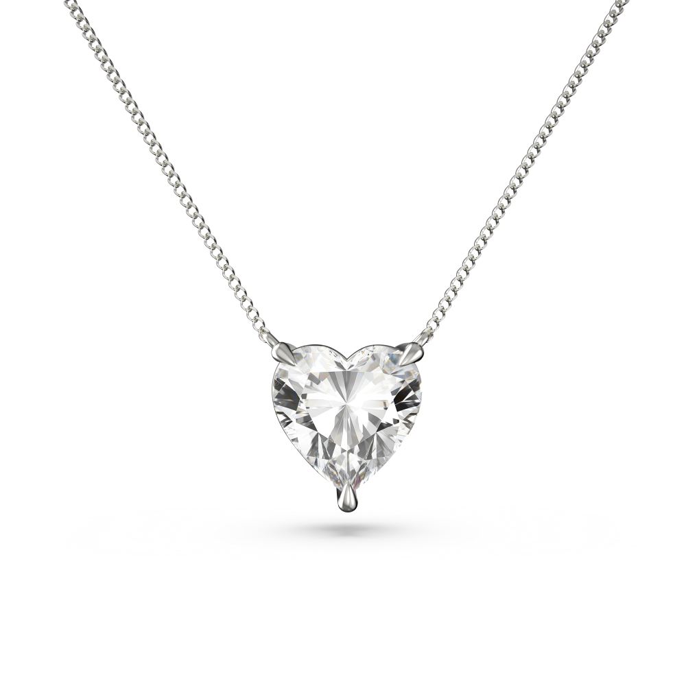 Heart Solitaire Pendant