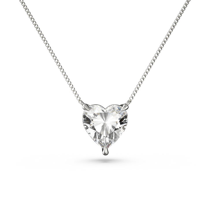 Heart Solitaire Pendant
