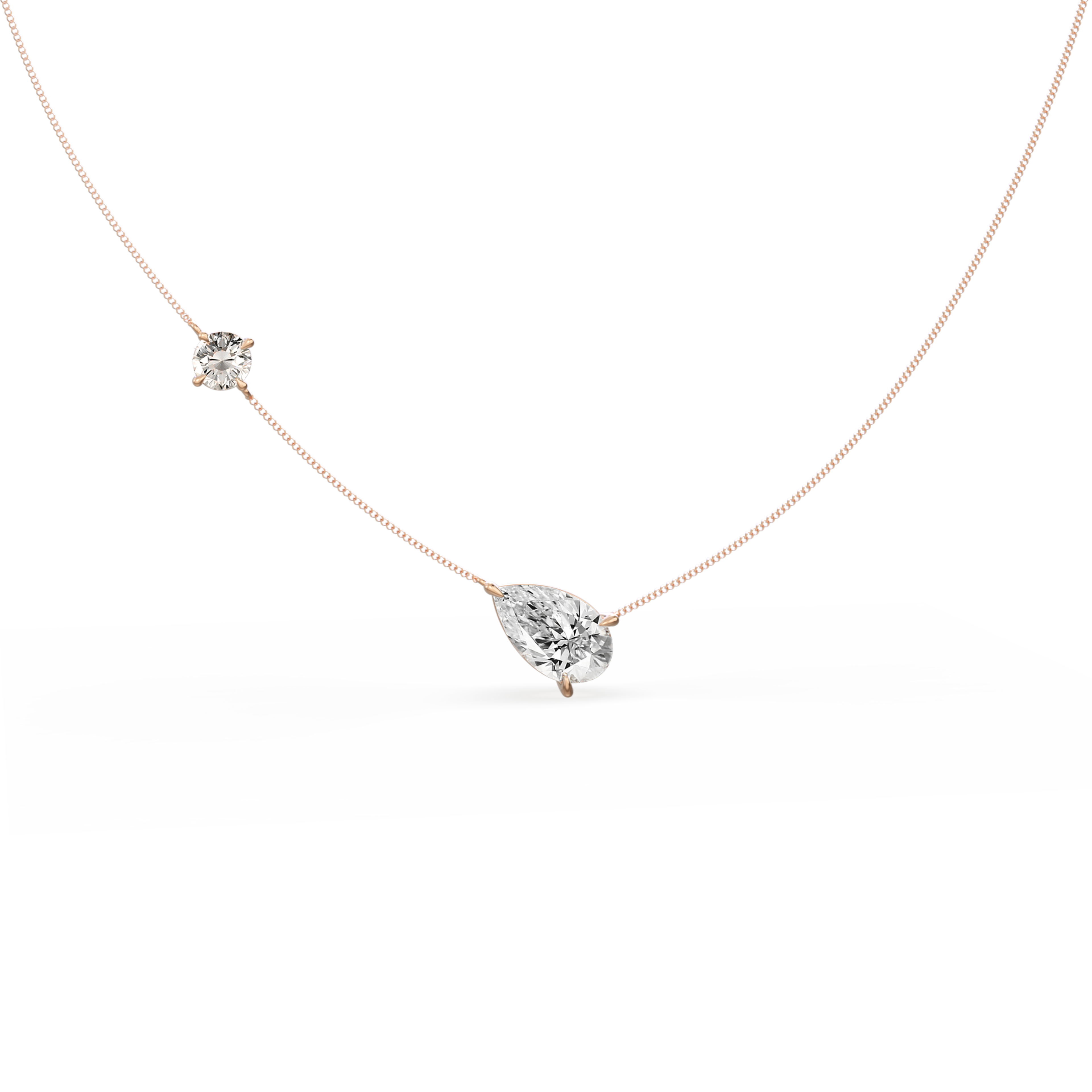 Multi-Stone Floating Choker