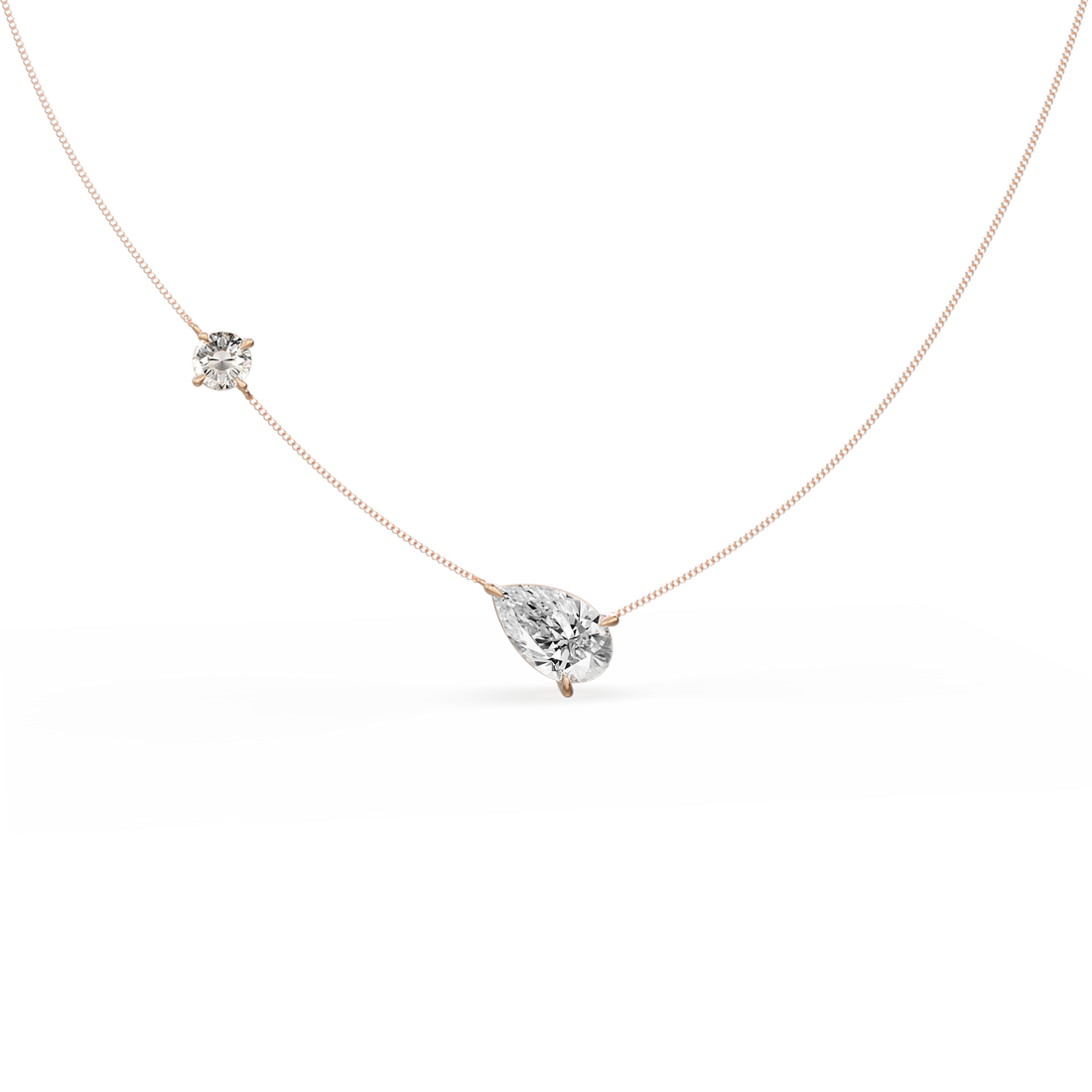 Multi-Stone Floating Choker