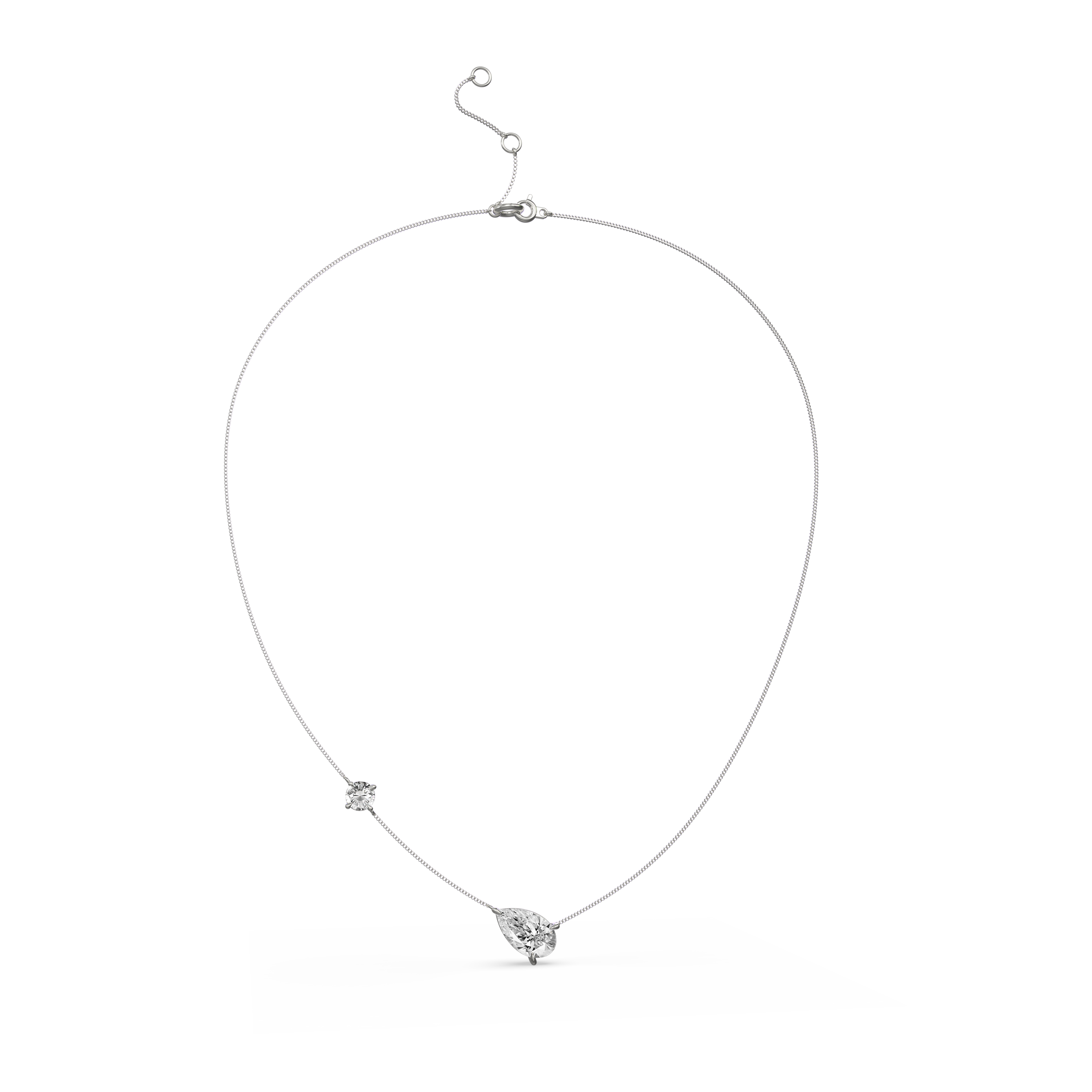 Multi-Stone Floating Choker