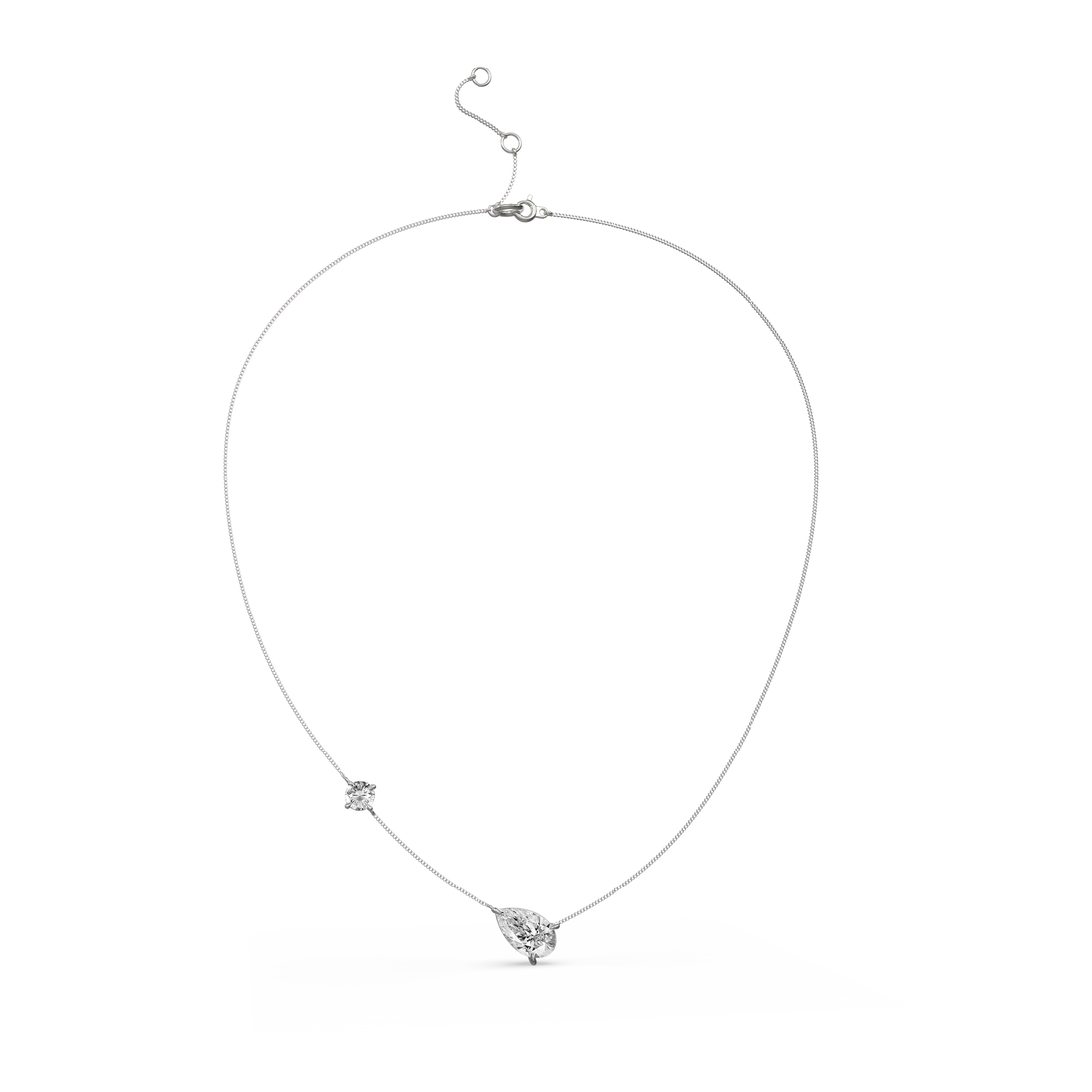 Multi-Stone Floating Choker
