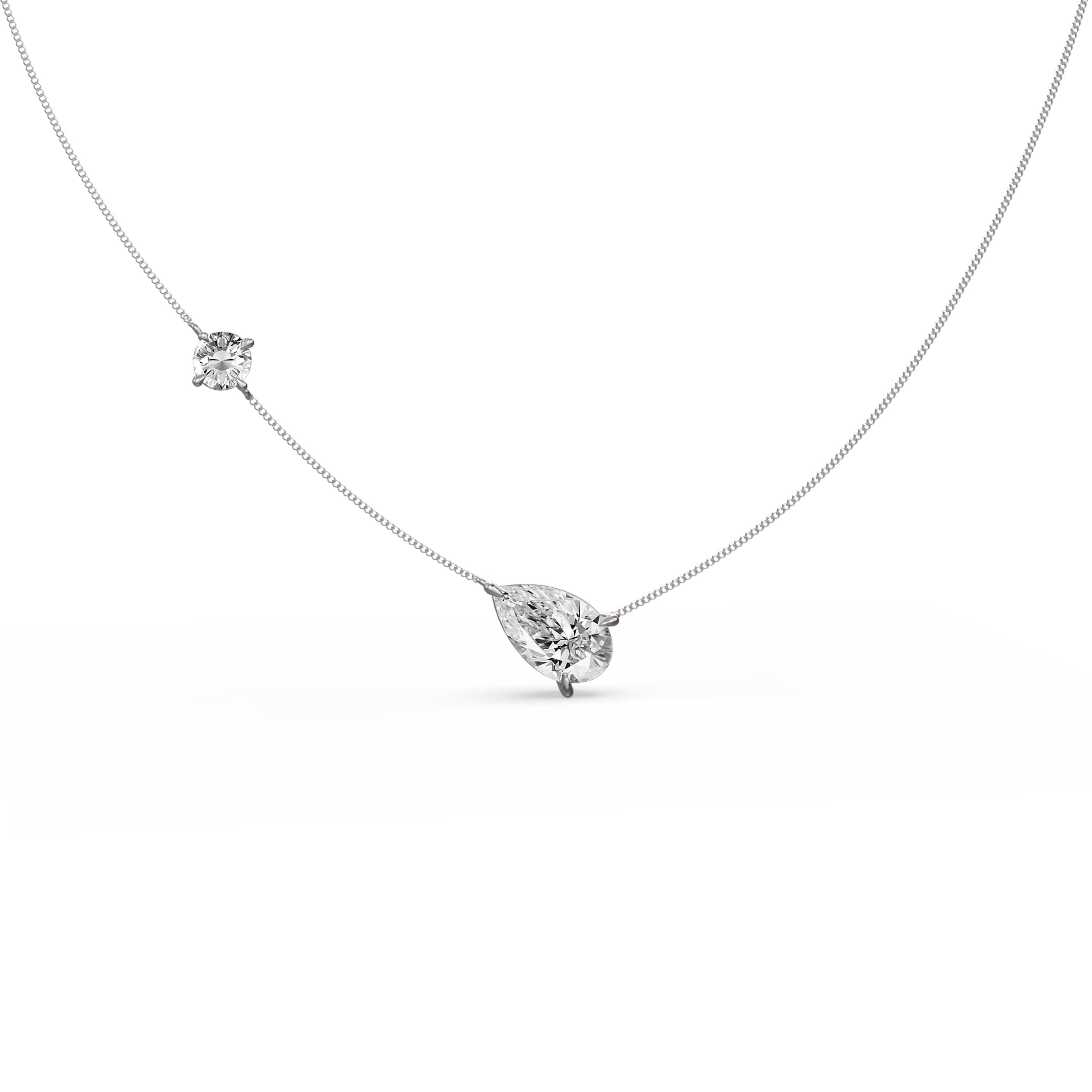 Multi-Stone Floating Choker