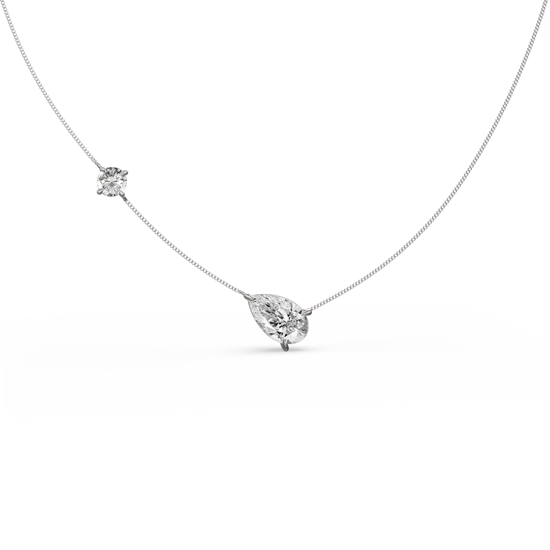 Multi-Stone Floating Choker