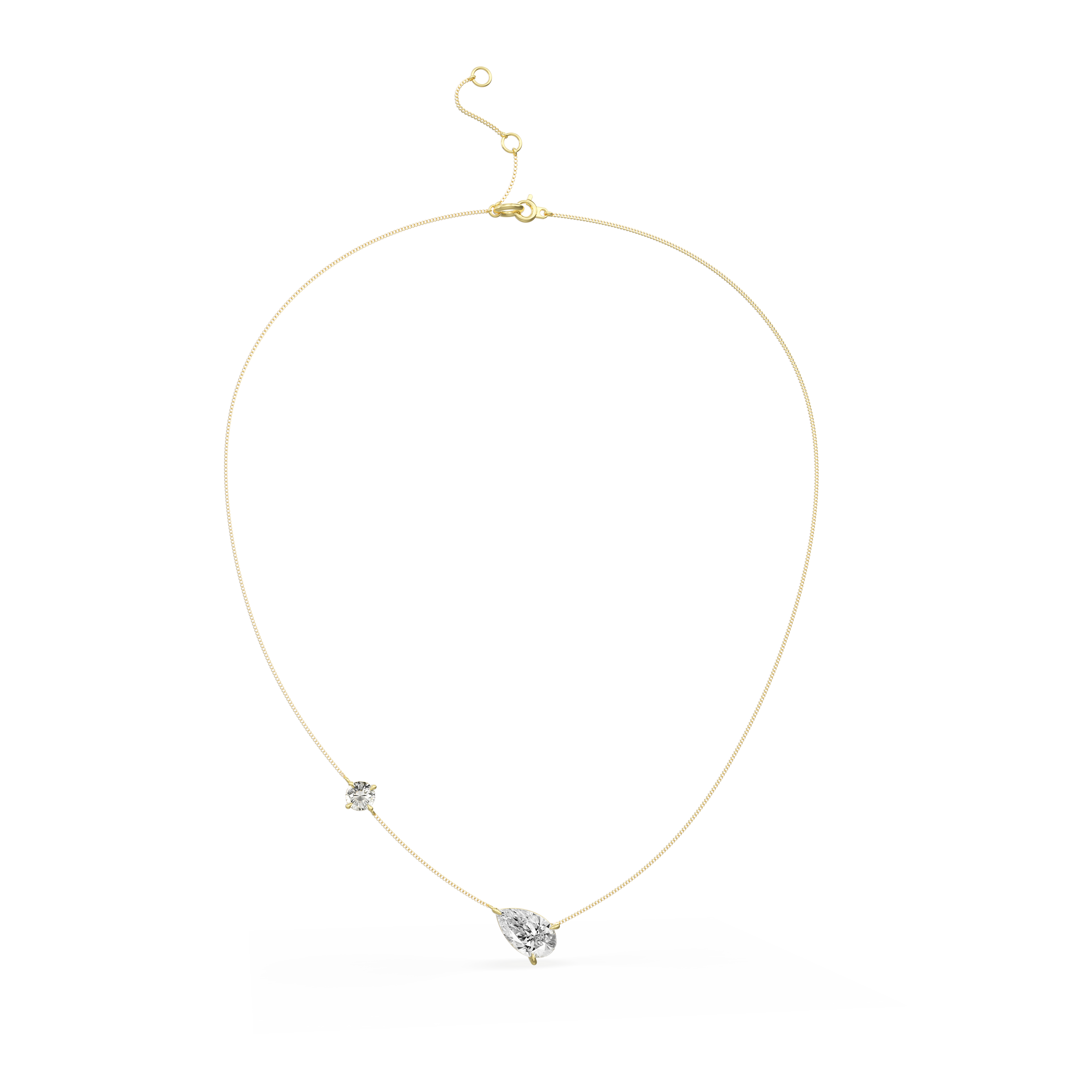 Multi-Stone Floating Choker