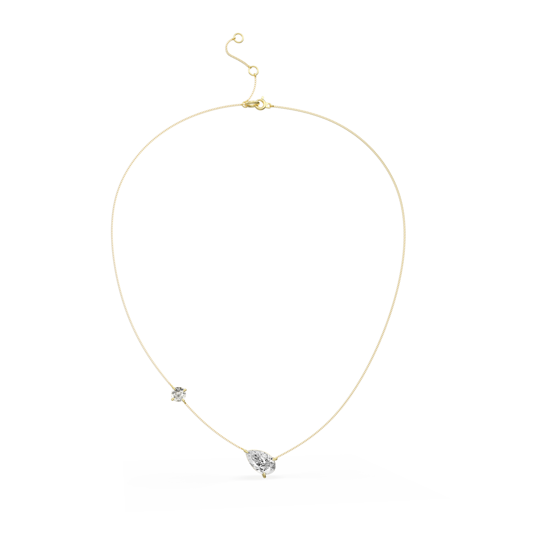 Multi-Stone Floating Choker
