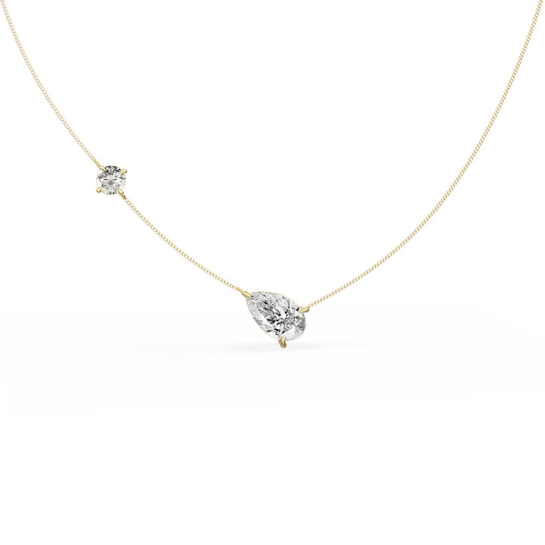 Multi-Stone Floating Choker