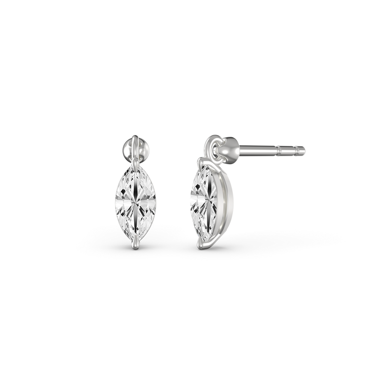 Floating Marquise Large Diamond Earrings