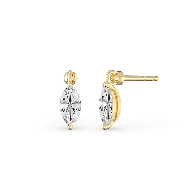 Floating Marquise Large Diamond Earrings