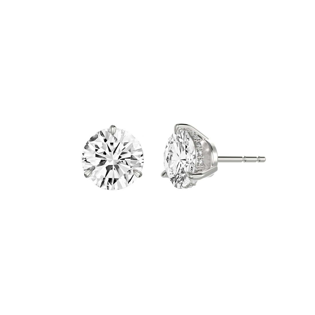 Round Solitaire Studs