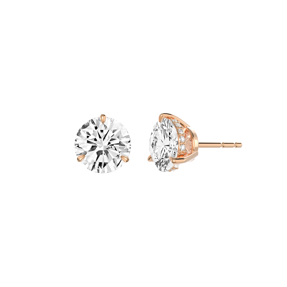 Round Solitaire Studs