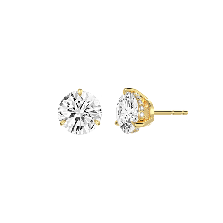 Round Solitaire Studs