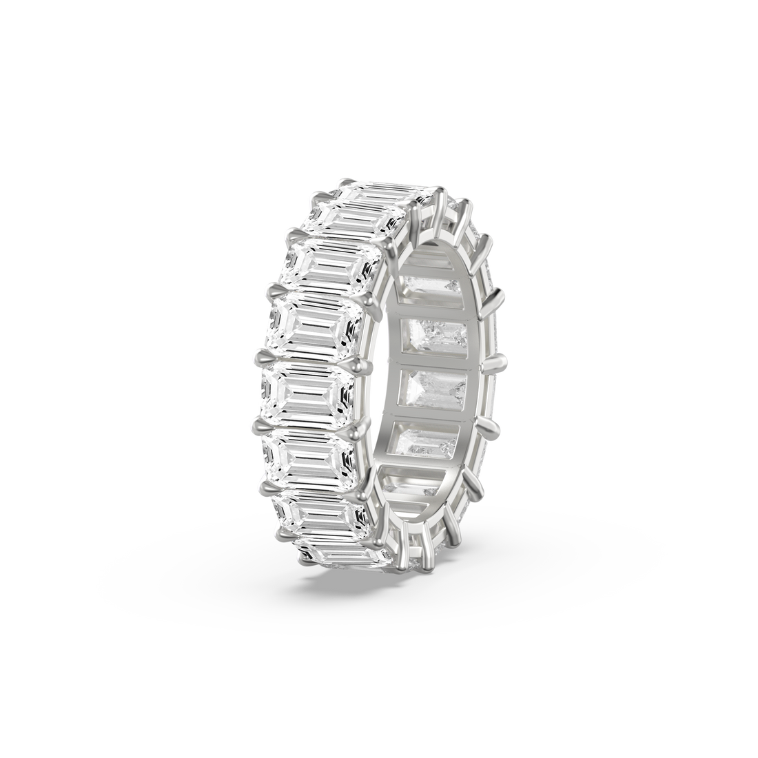 Emerald-Cut Eternity Band