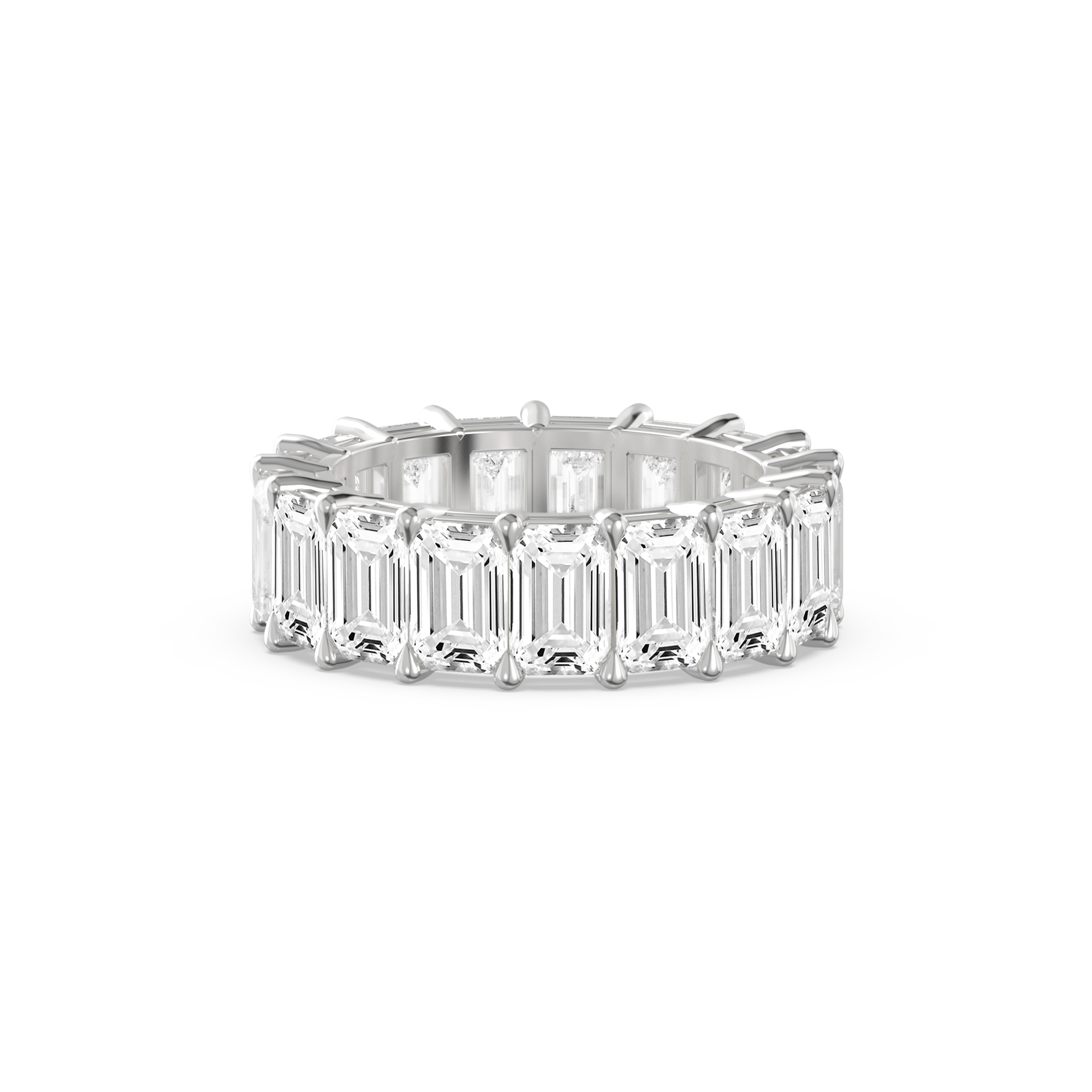 Emerald-Cut Eternity Band