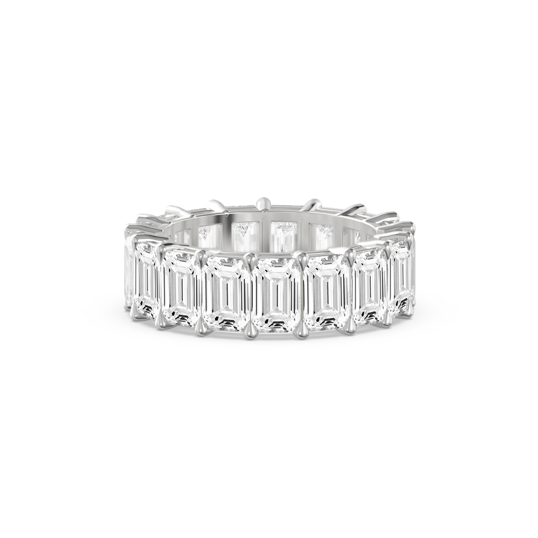 Emerald-Cut Eternity Band