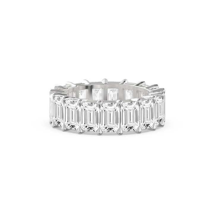 Emerald-Cut Eternity Band