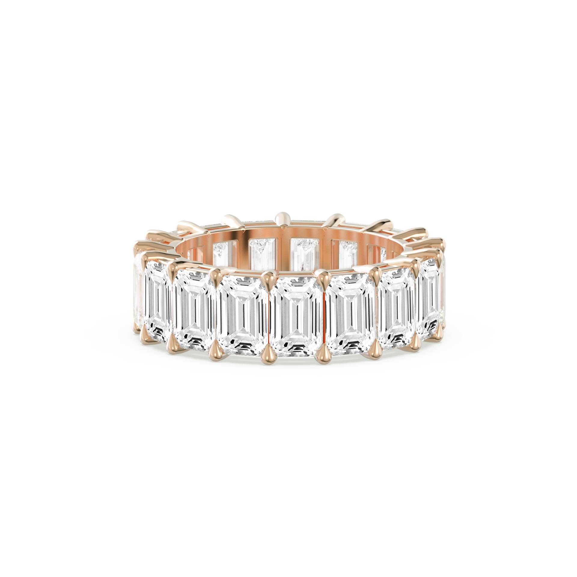 Emerald-Cut Eternity Band