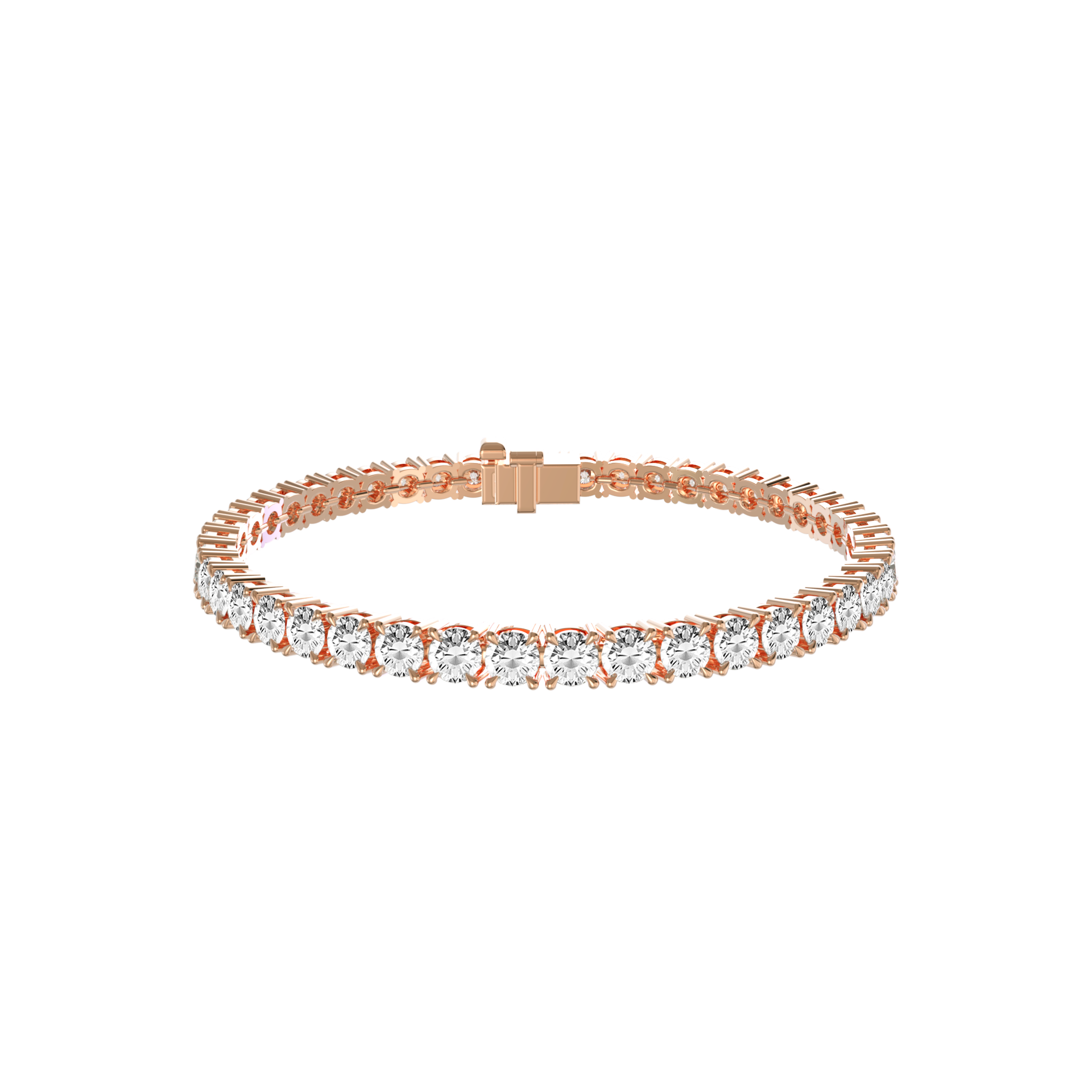 Round Brilliant Diamond Tennis Bracelet