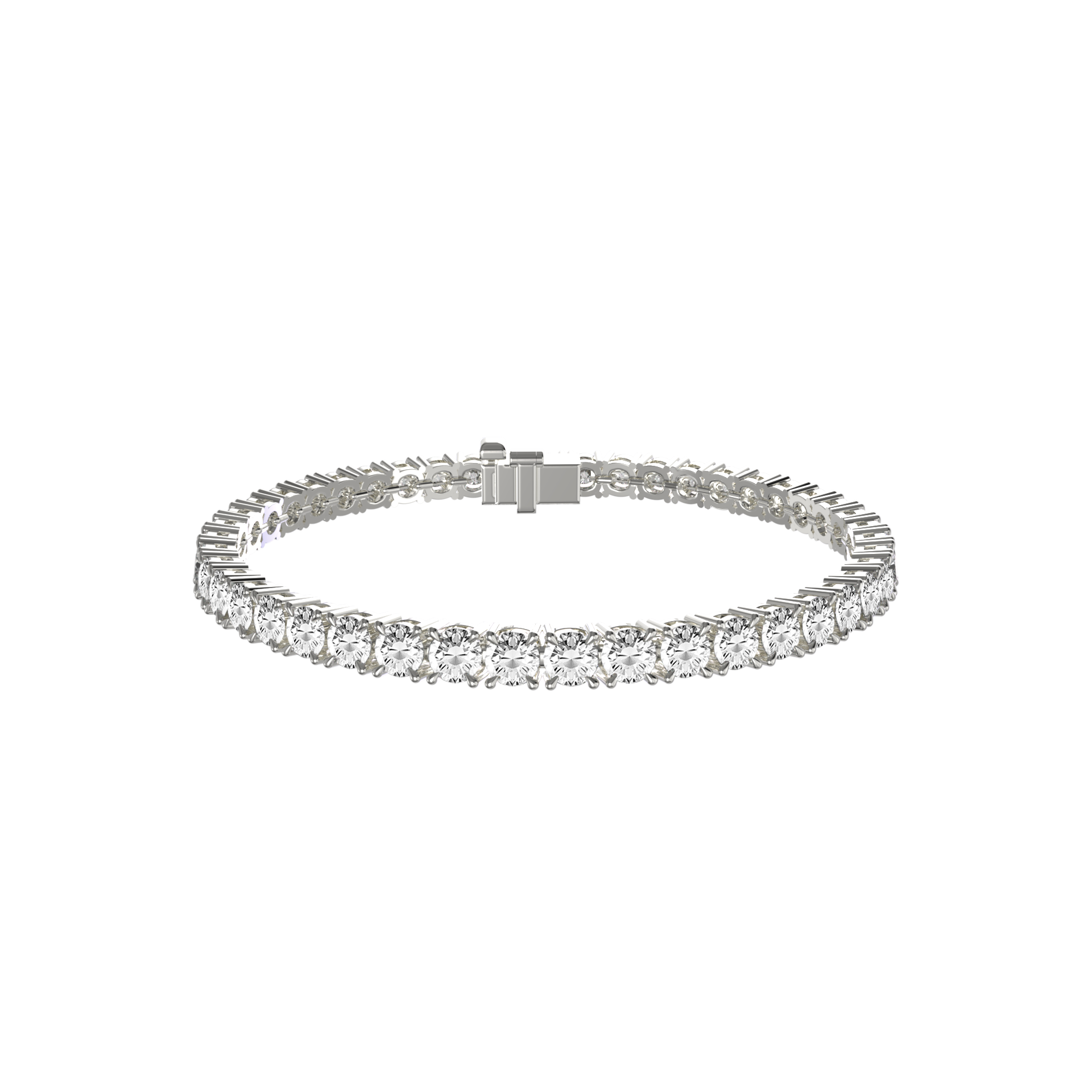 Round Brilliant Diamond Tennis Bracelet