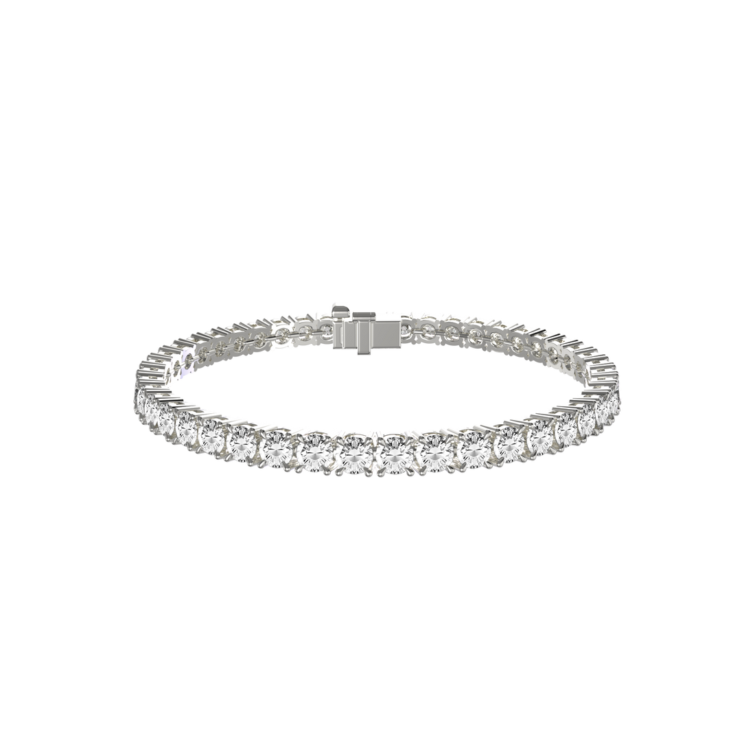 Round Brilliant Diamond Tennis Bracelet